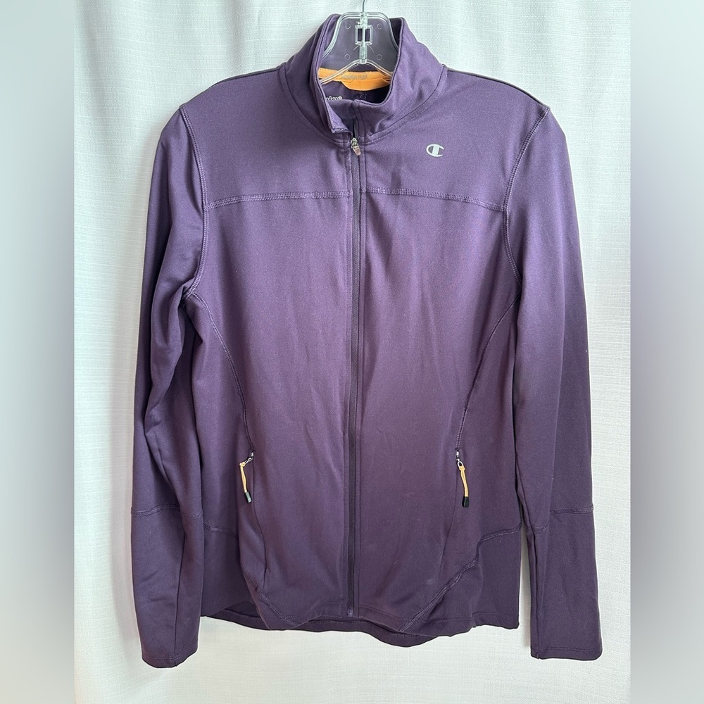 Champion Women’s Powerflex Purple Full-Zip Jacket, Size M